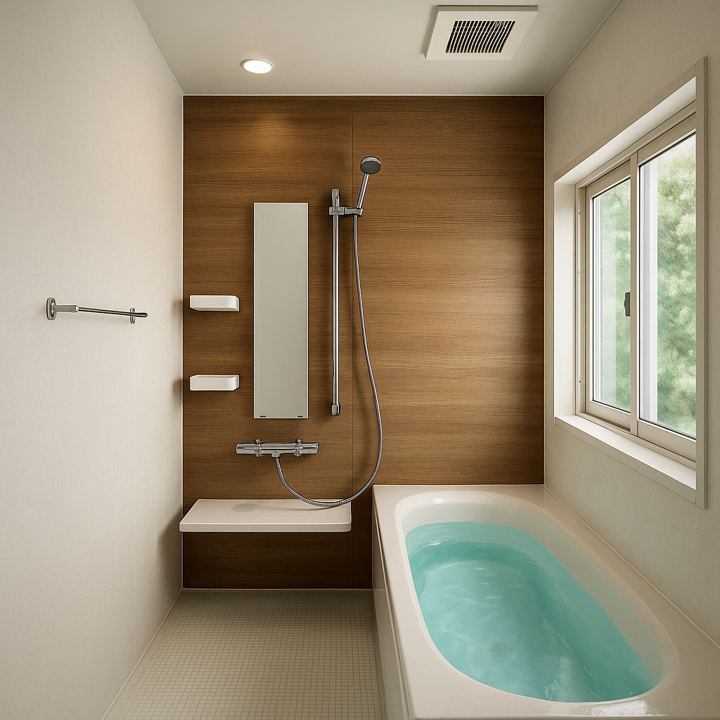 清潔感のある浴室リフォーム事例