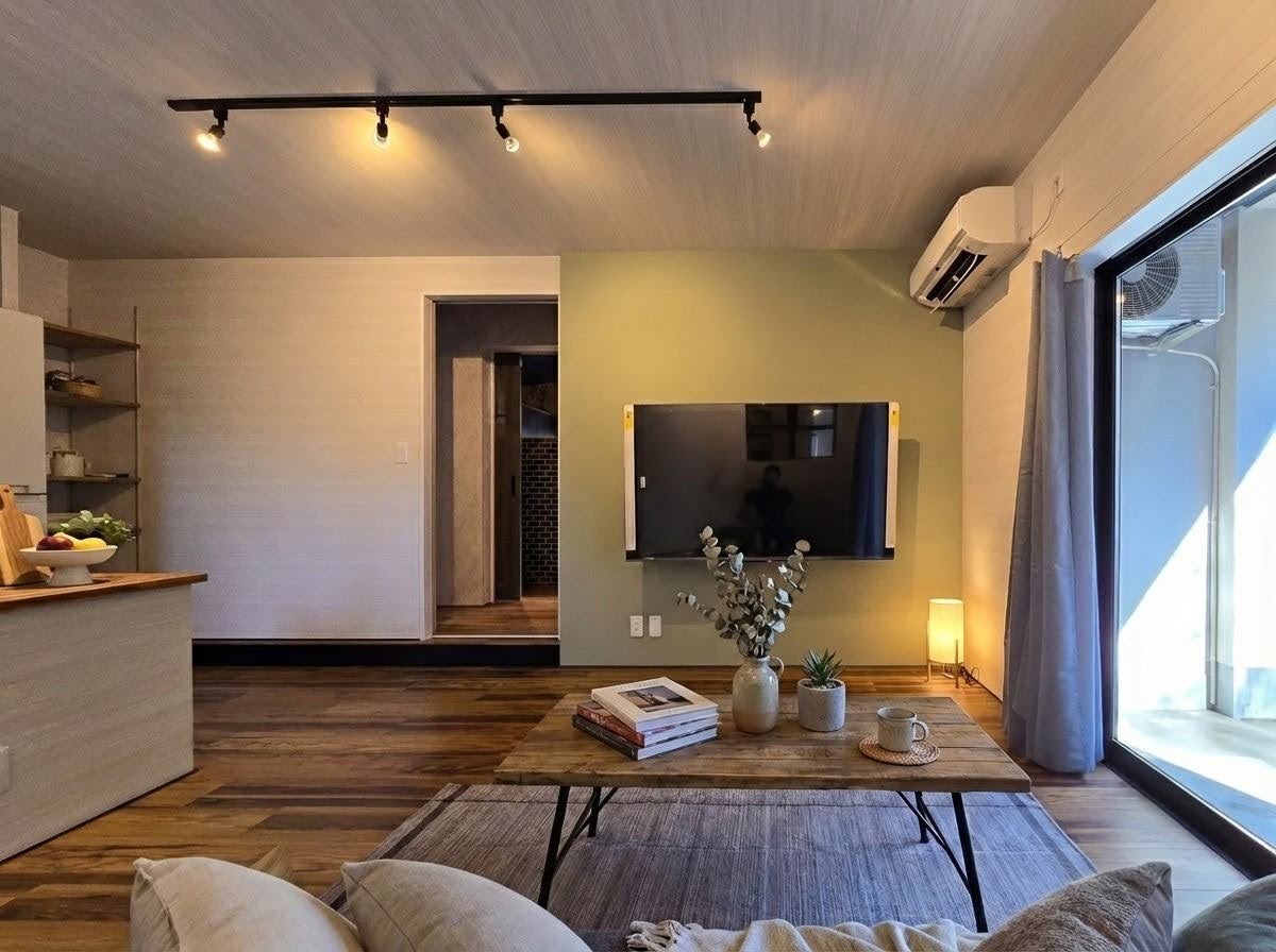 施工後のリビング（フルリノベ・断熱改修）