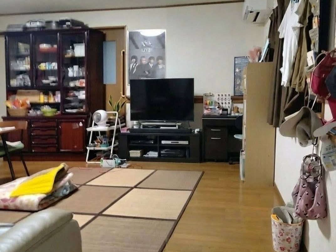 施工前のリビング（RC造・築30年）